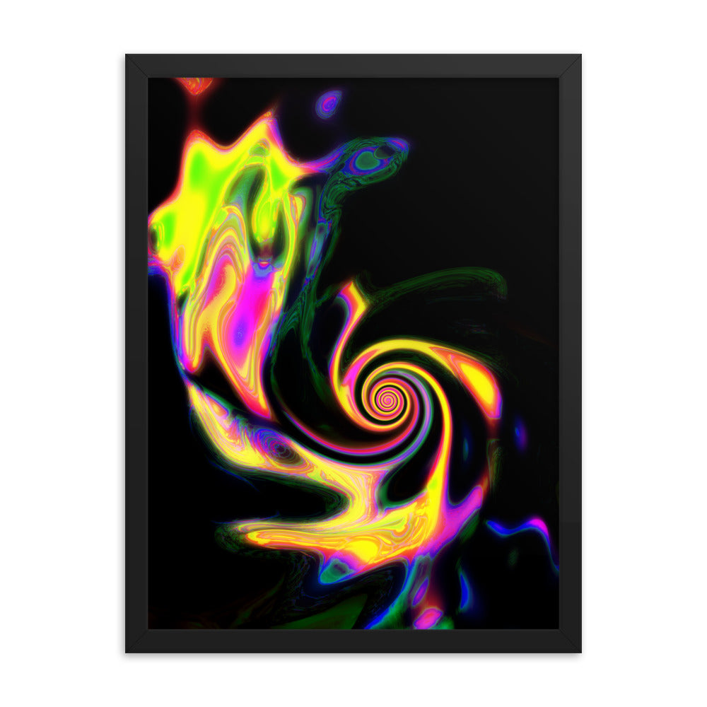 Framed poster
