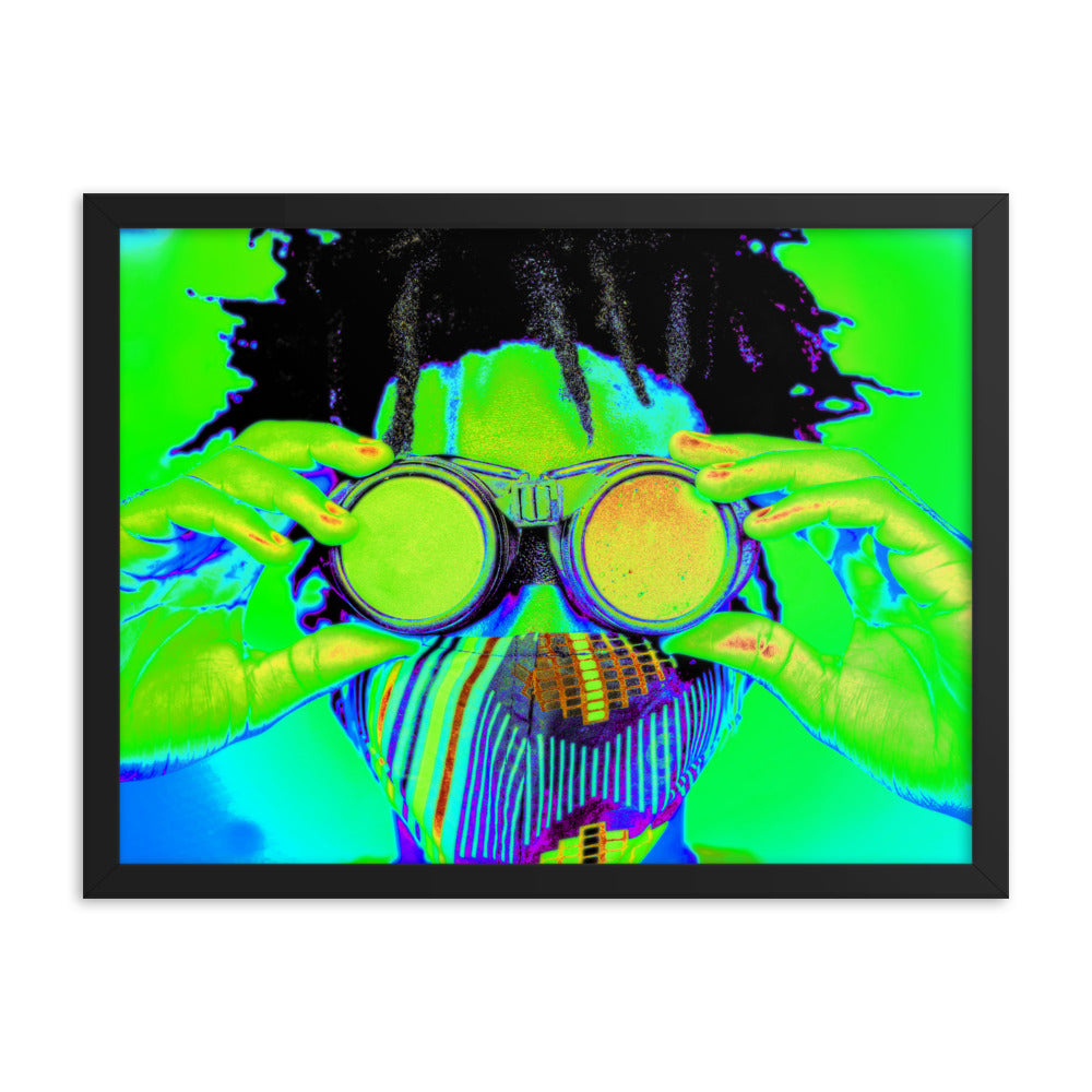 Framed poster