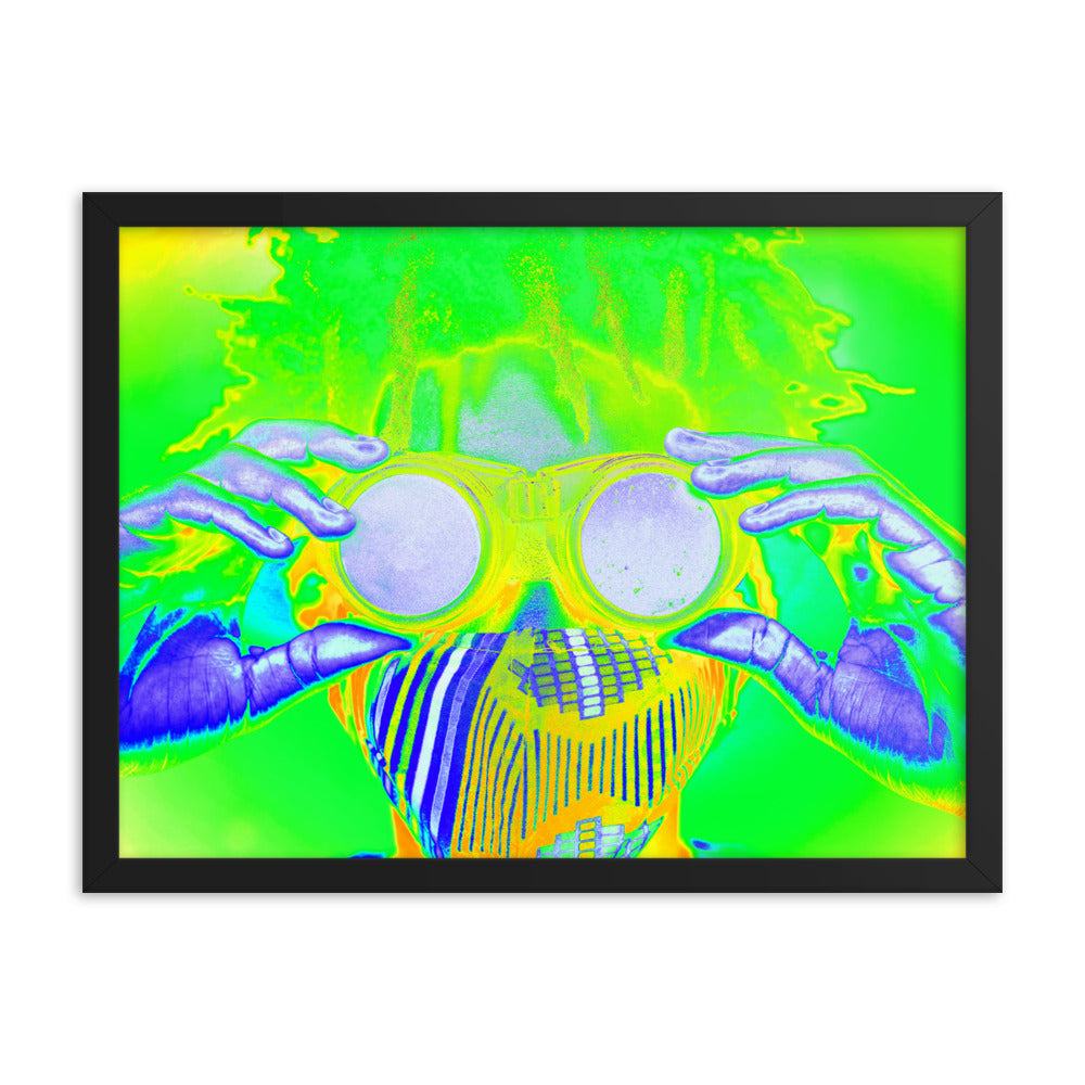 Framed poster