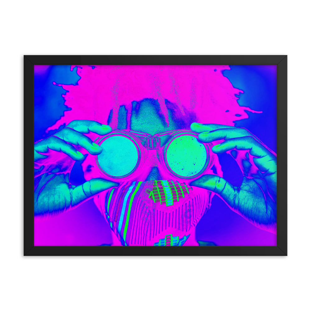 Framed poster