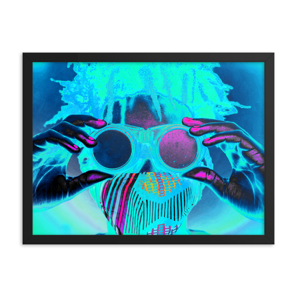 Framed poster