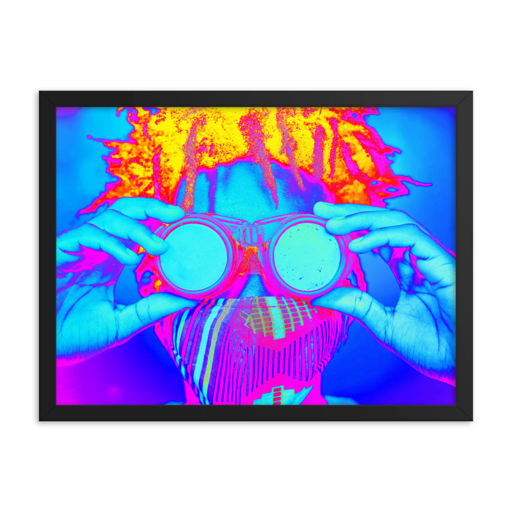 Framed poster