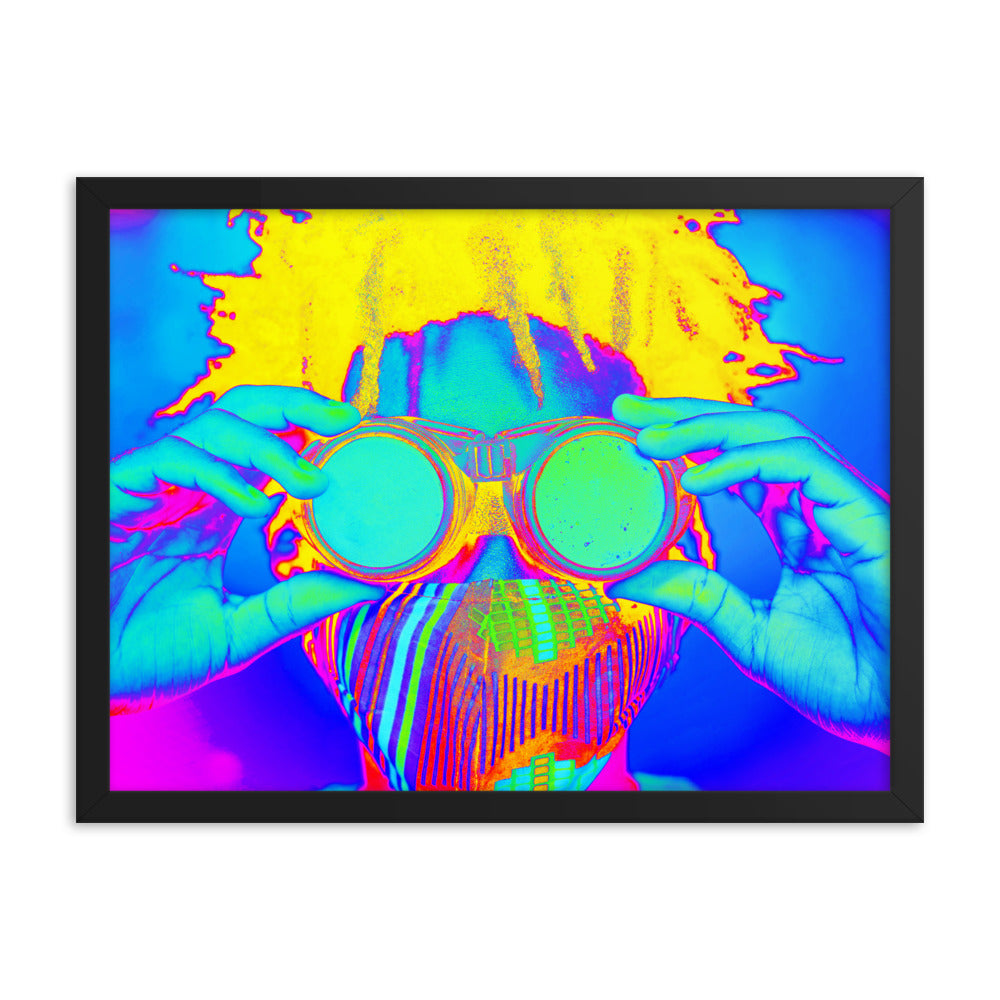 Framed poster