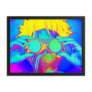 Framed poster