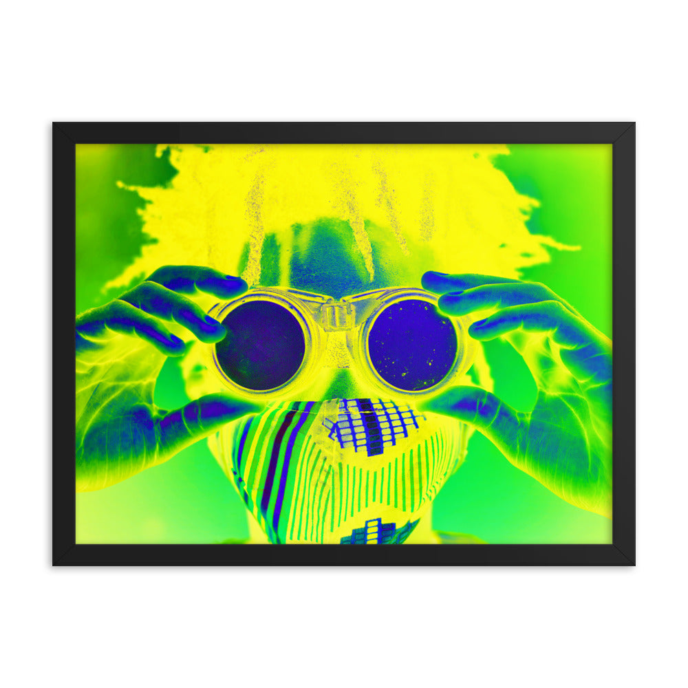 Framed poster