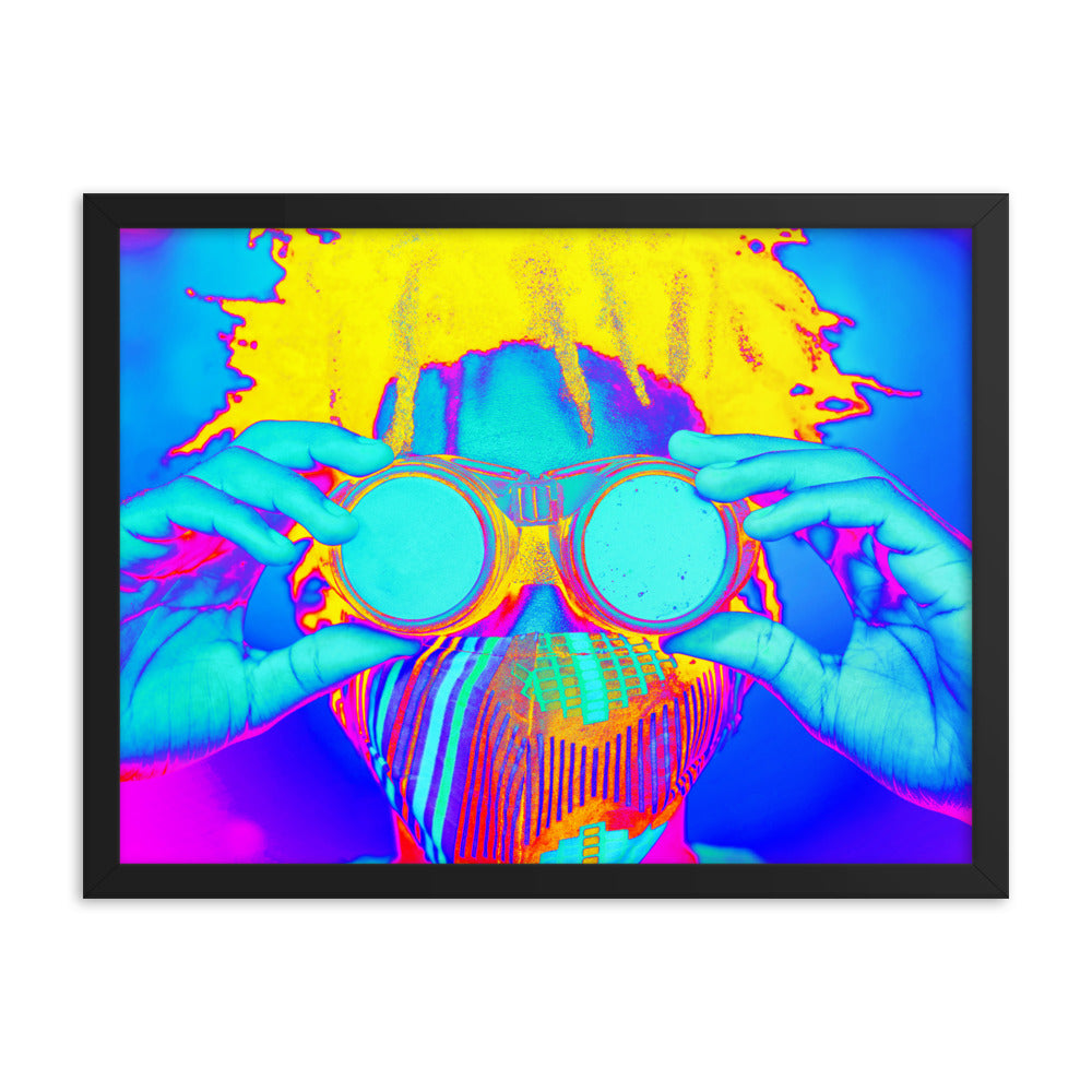 Framed poster
