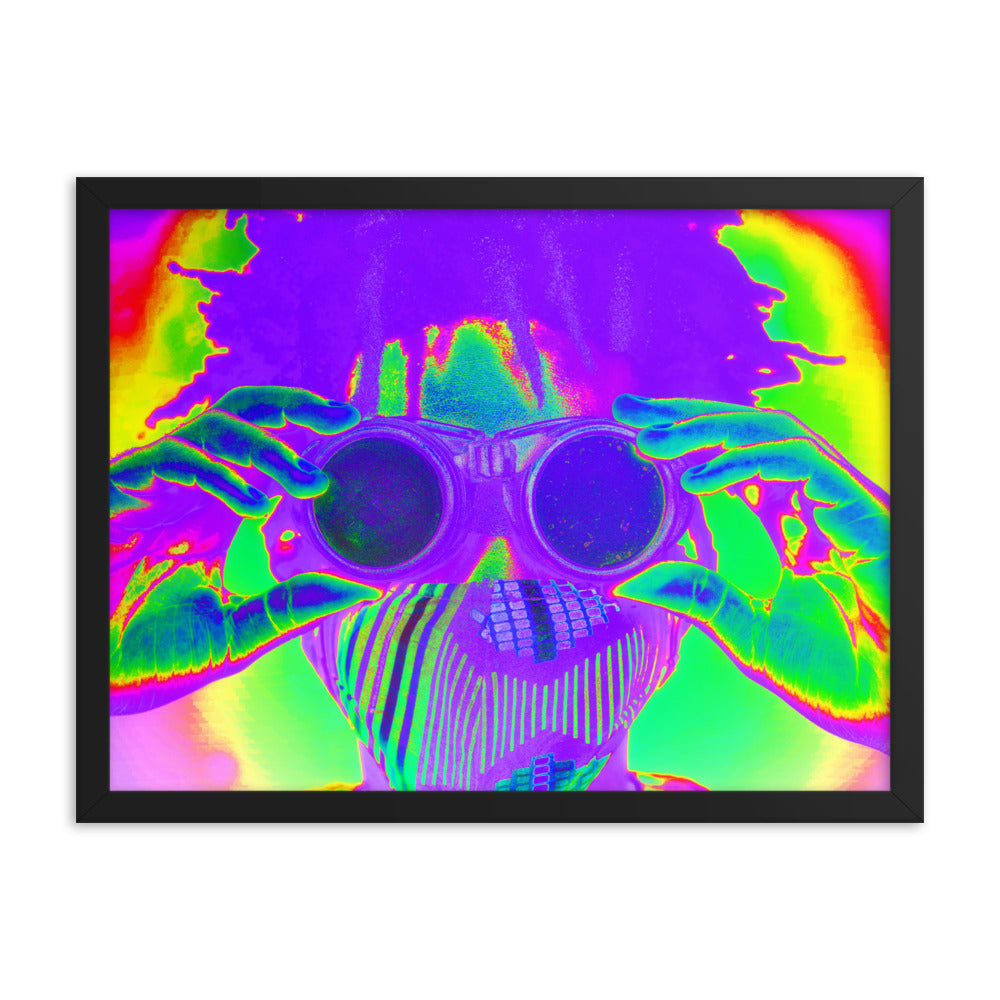 Framed poster