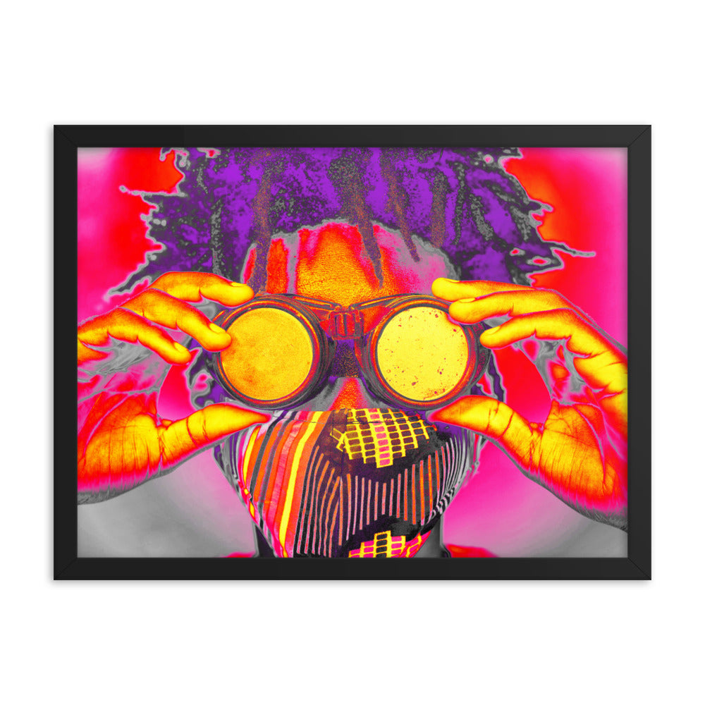 Framed poster