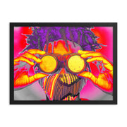 Framed poster