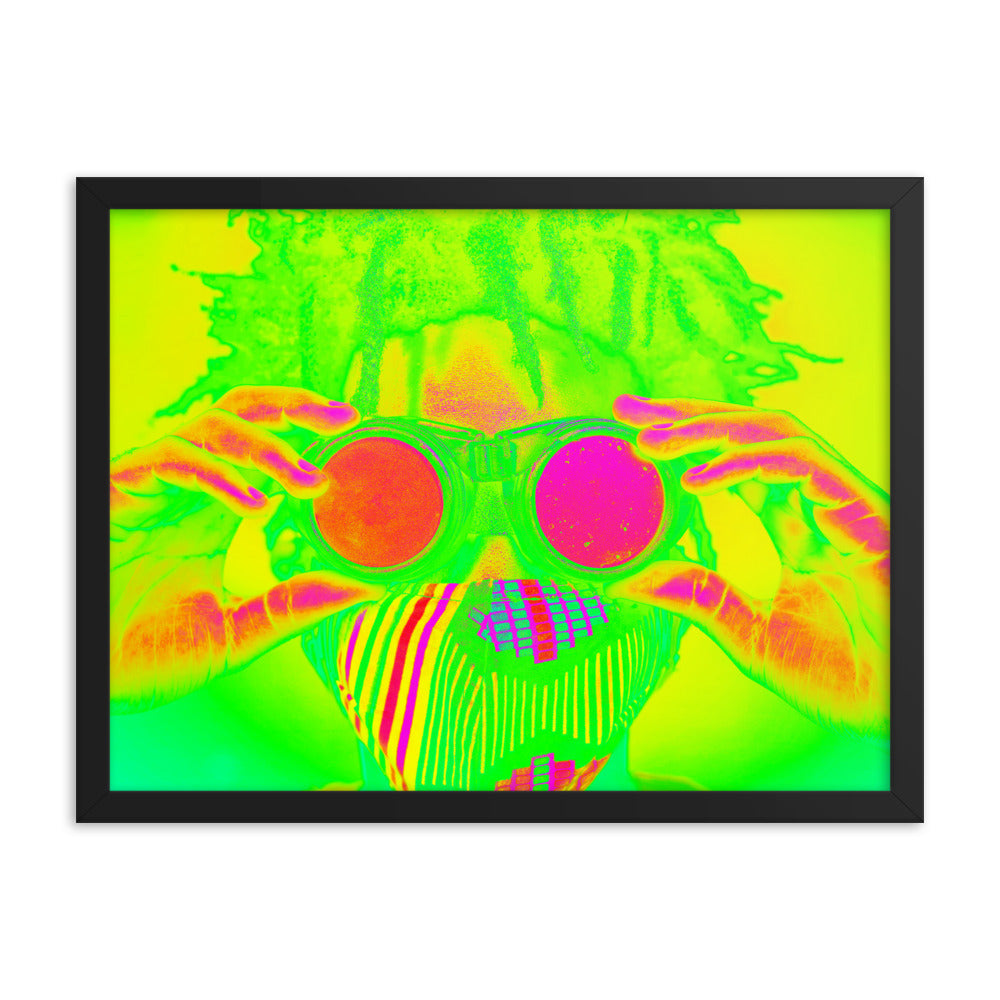 Framed poster
