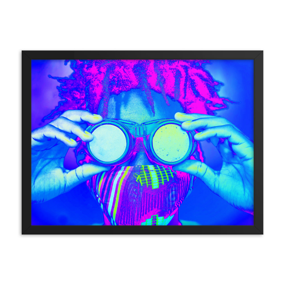 Framed poster