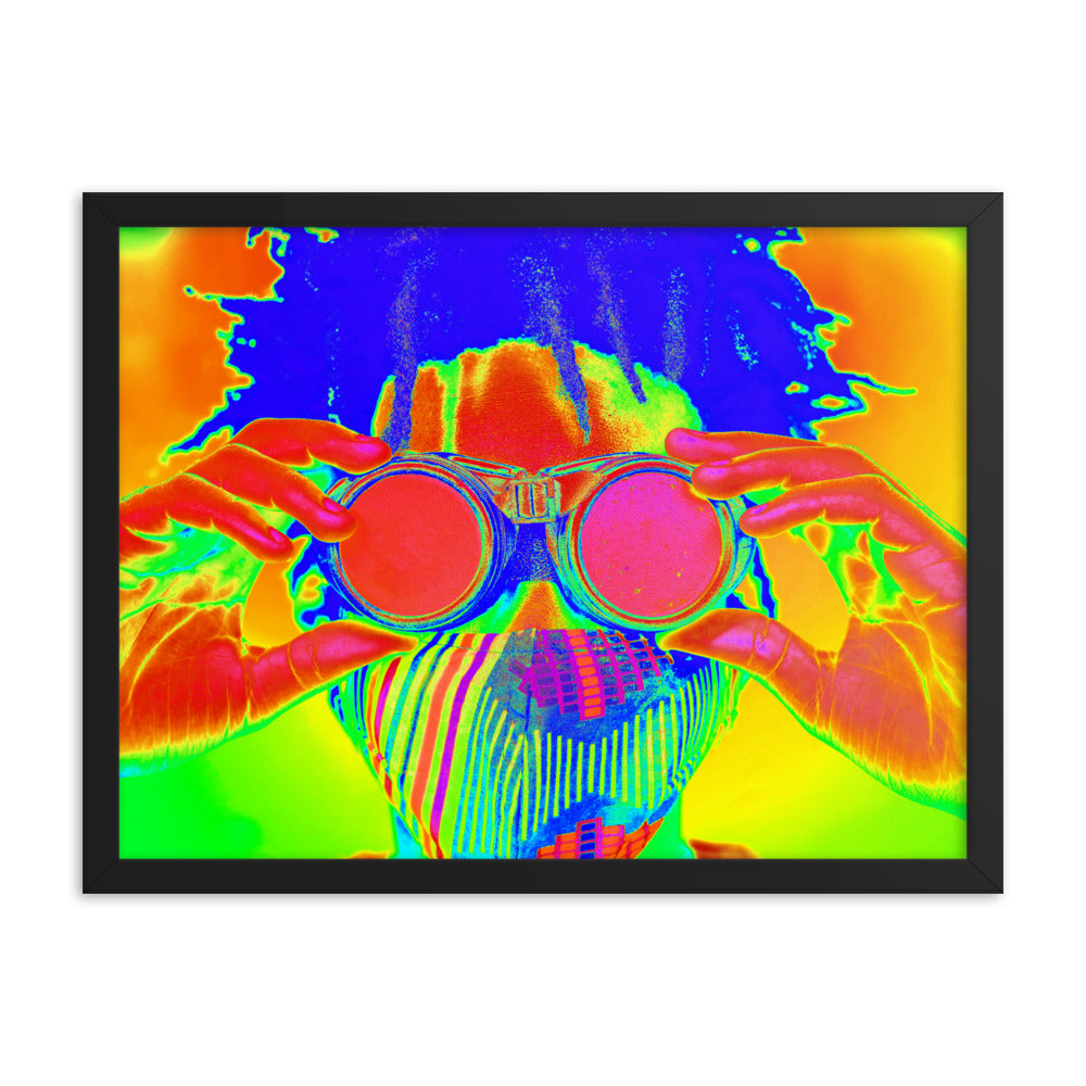 Framed poster