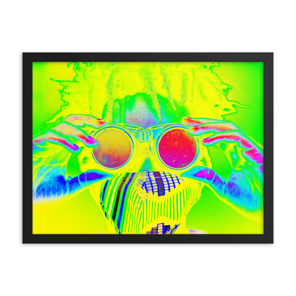 Framed poster