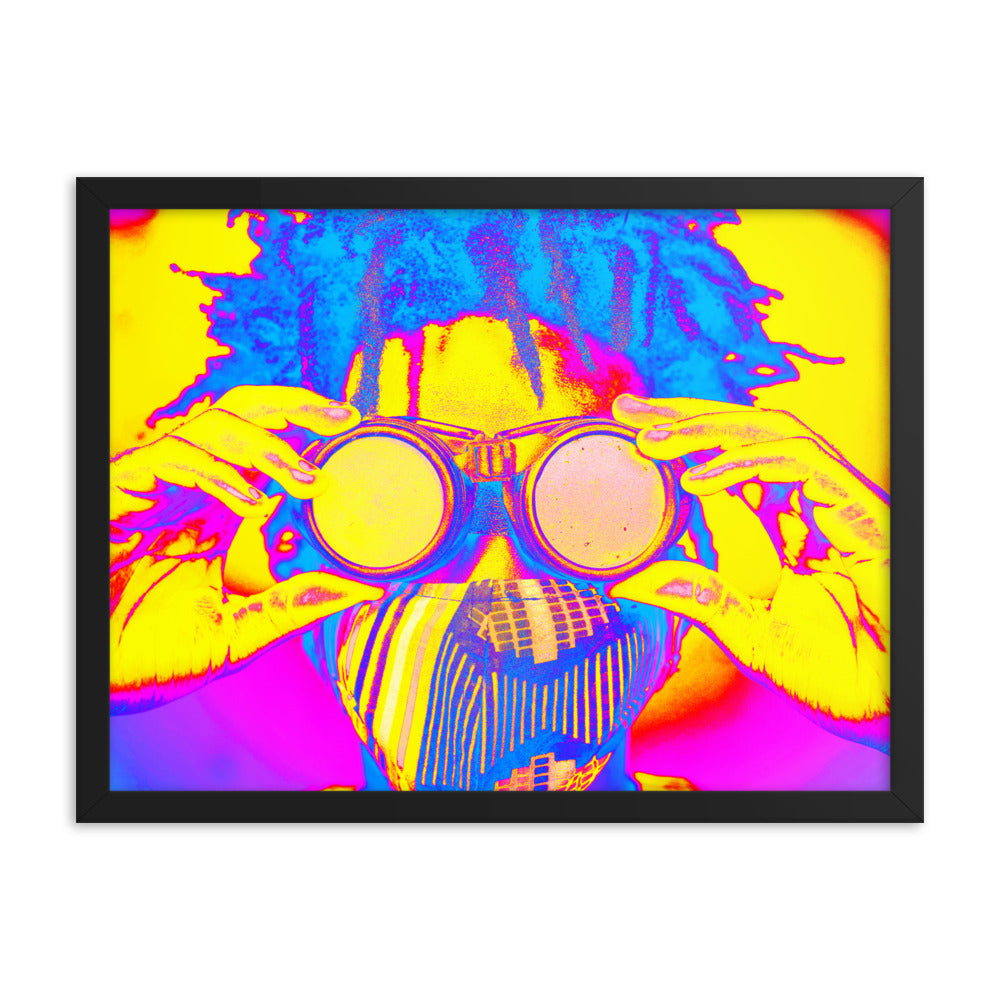 Framed poster