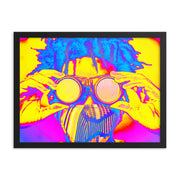Framed poster