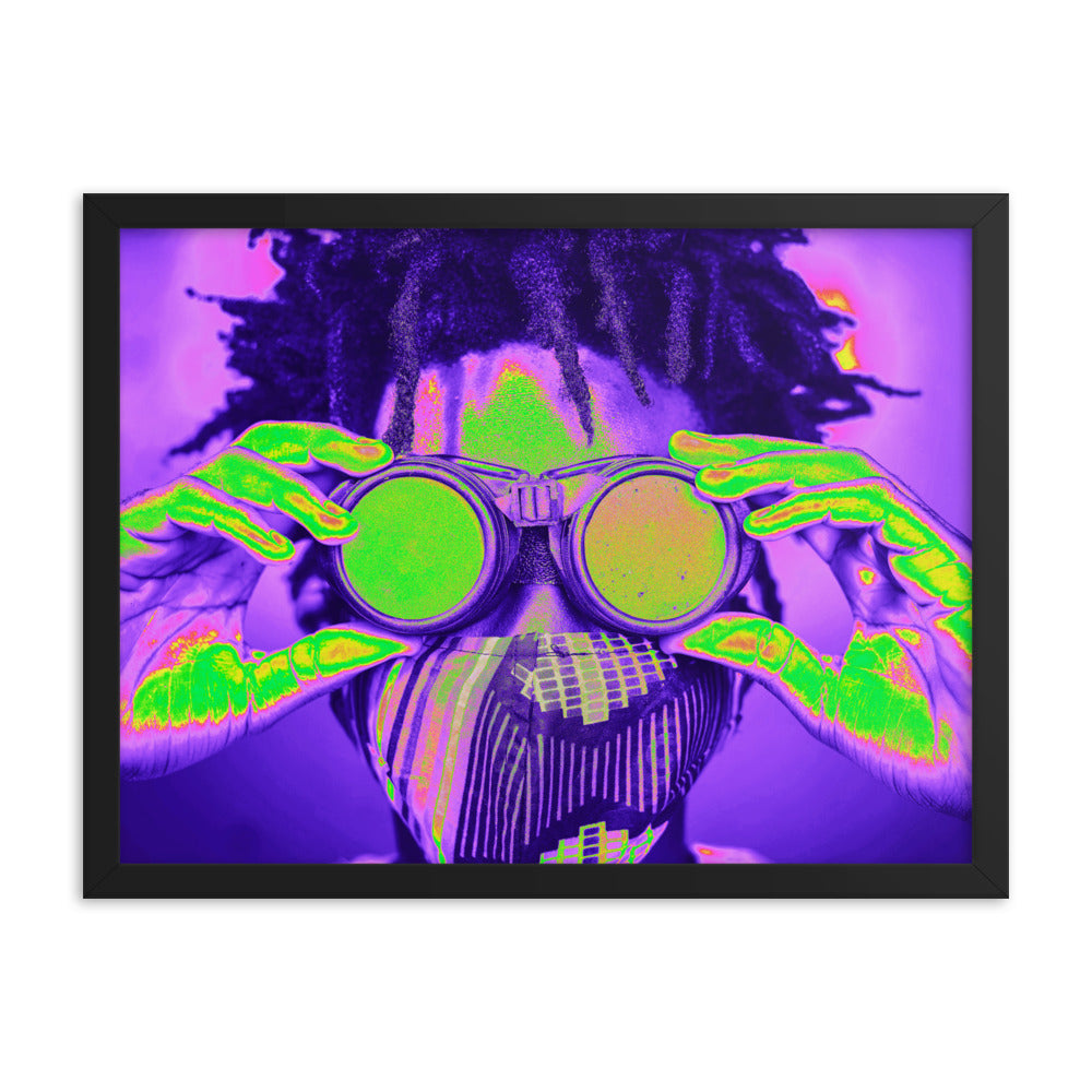 Framed poster