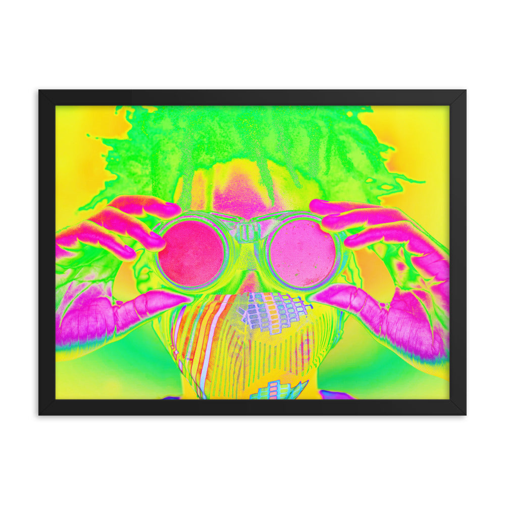 Framed poster
