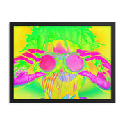 Framed poster