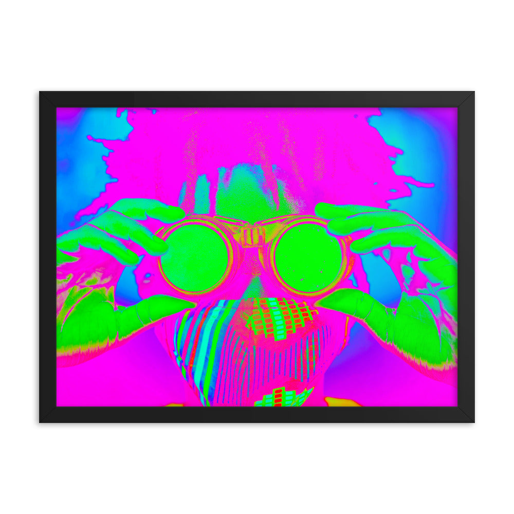 Framed poster