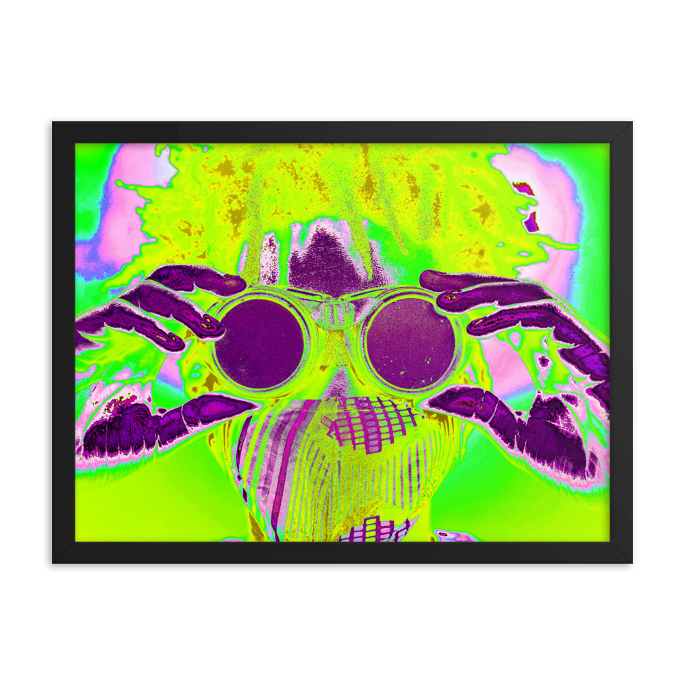 Framed poster