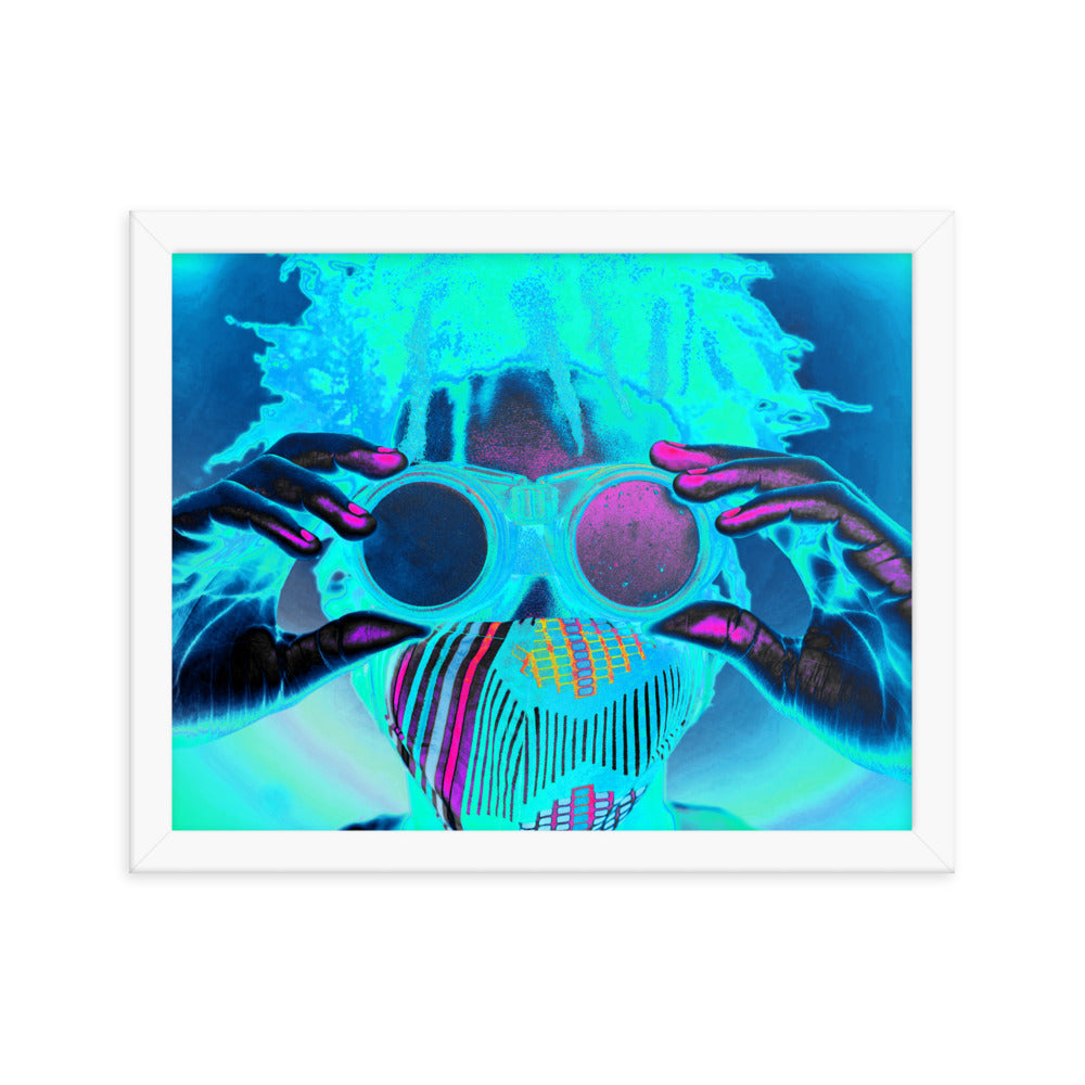 Framed poster