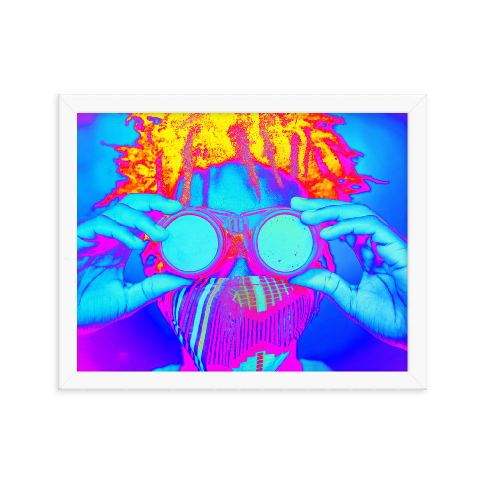 Framed poster