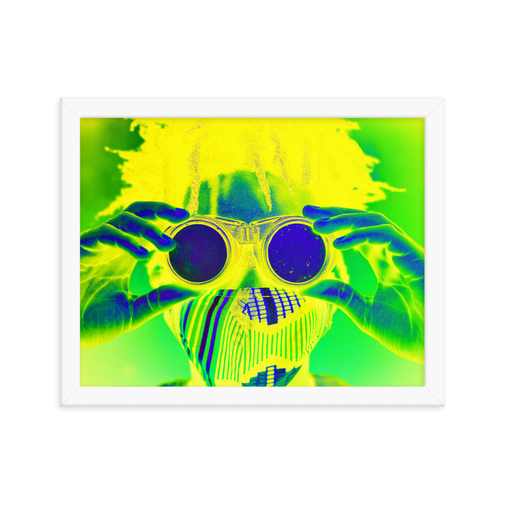 Framed poster