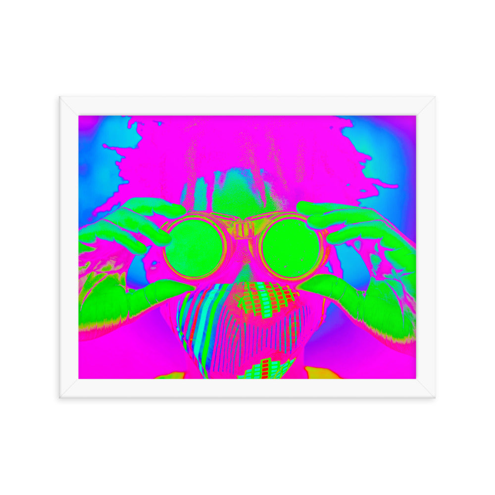 Framed poster
