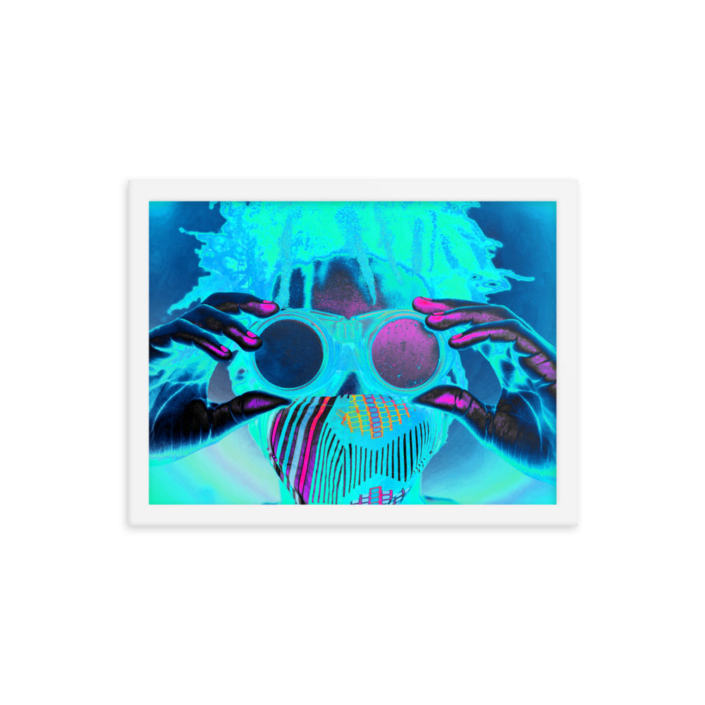 Framed poster