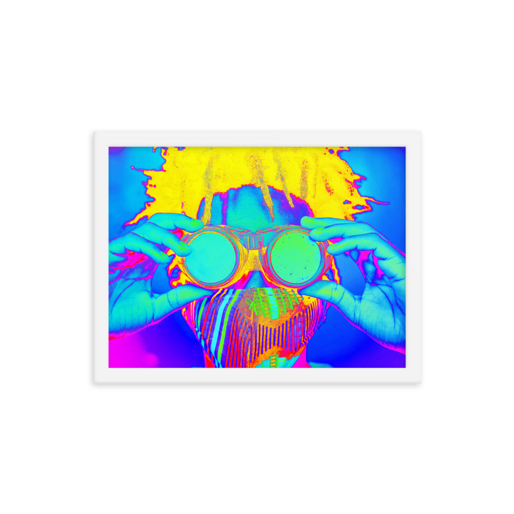 Framed poster