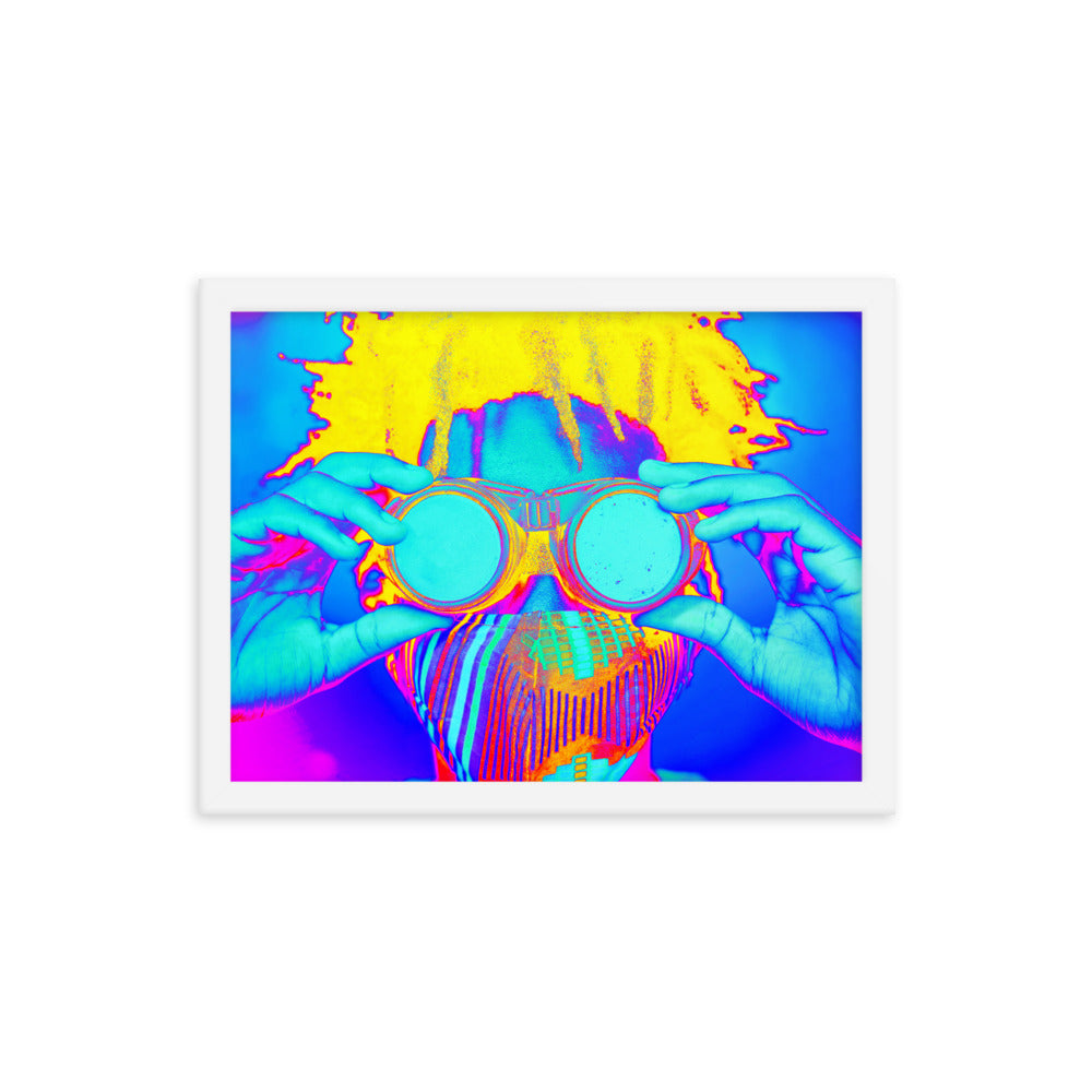 Framed poster