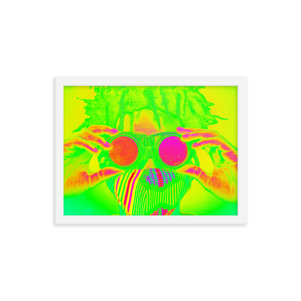 Framed poster