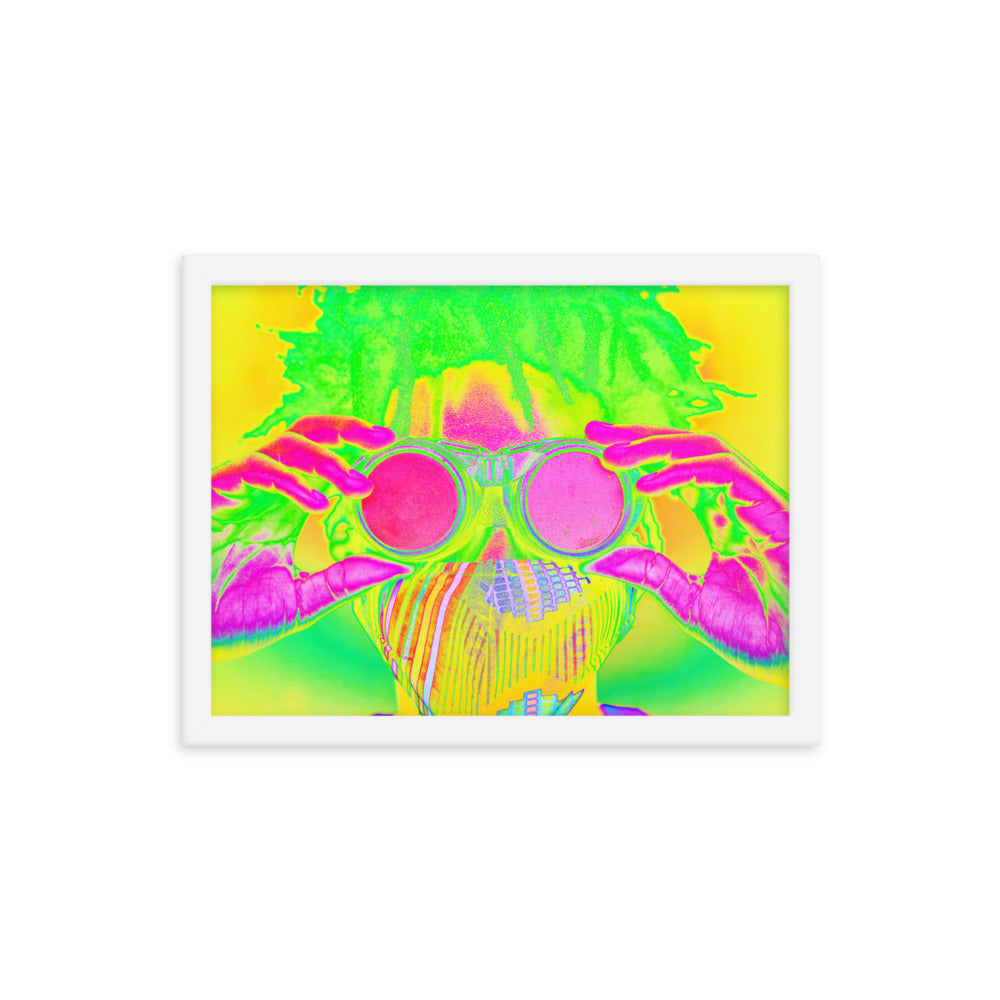 Framed poster