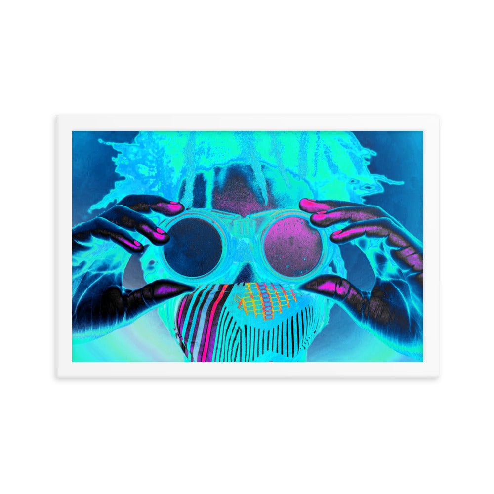 Framed poster