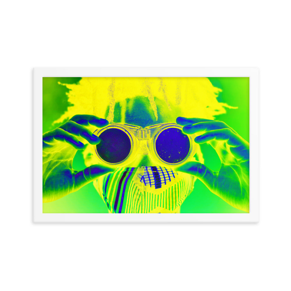Framed poster