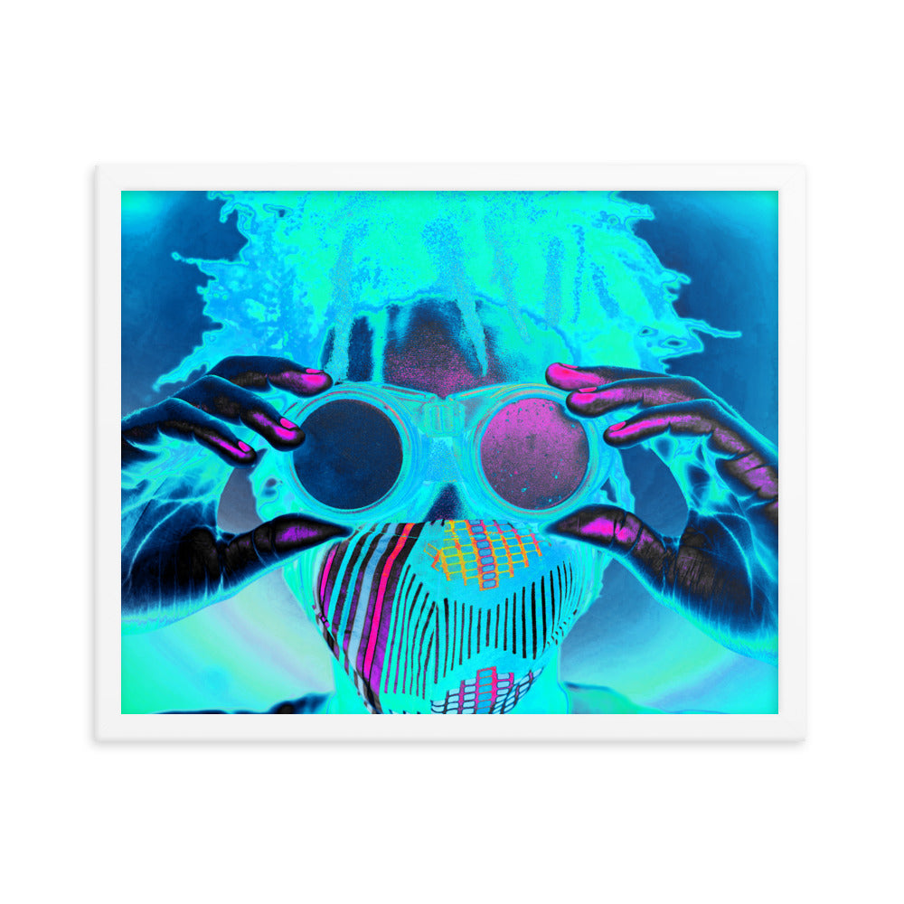 Framed poster