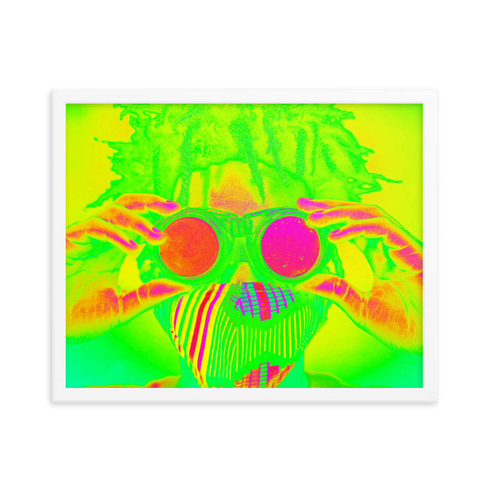 Framed poster