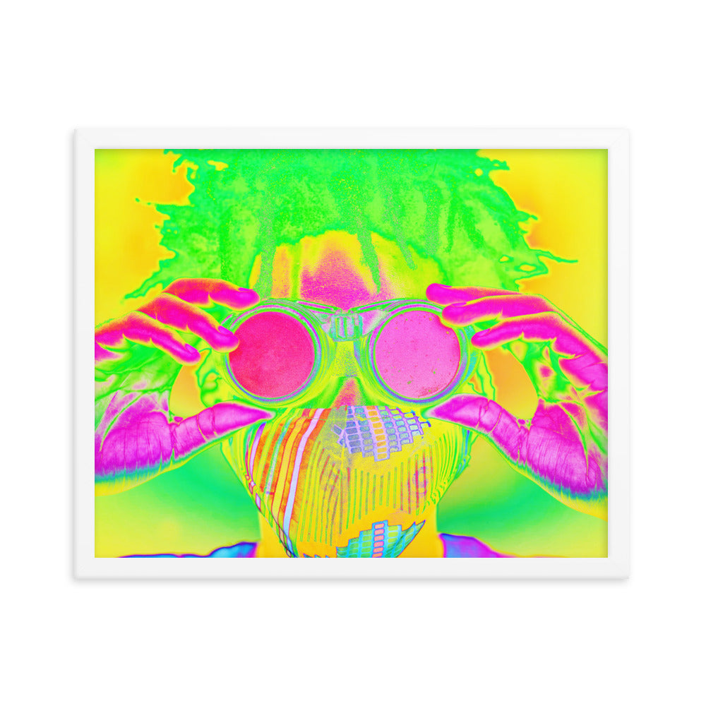 Framed poster
