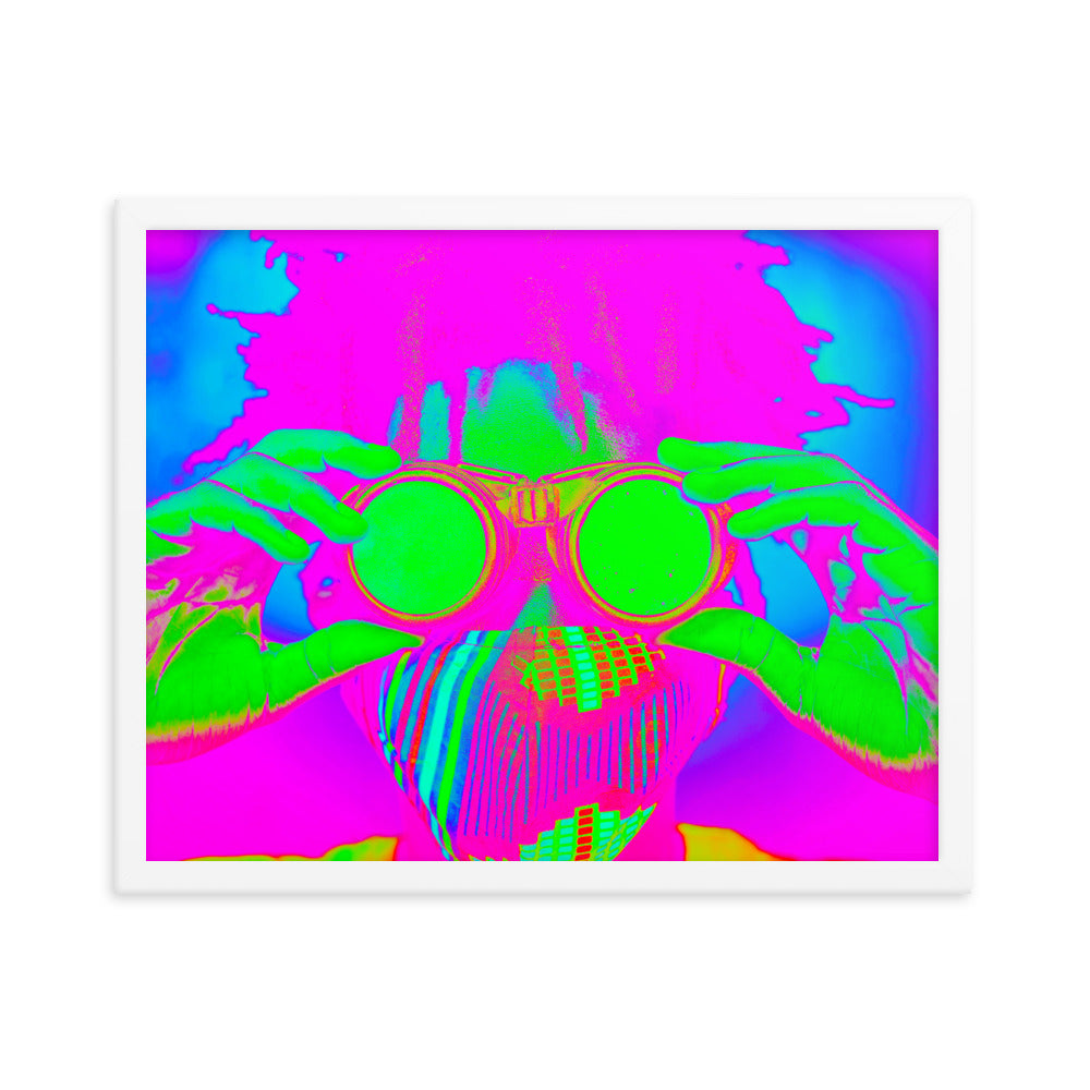 Framed poster
