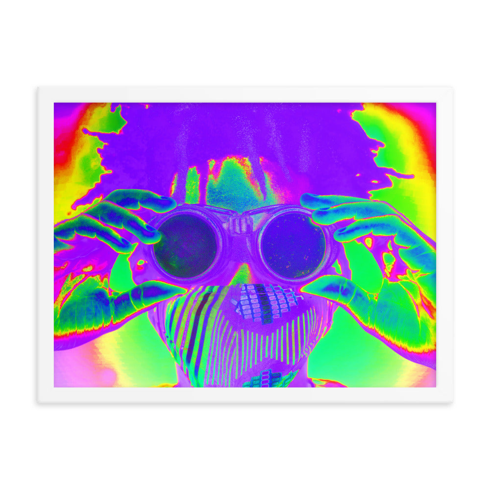 Framed poster
