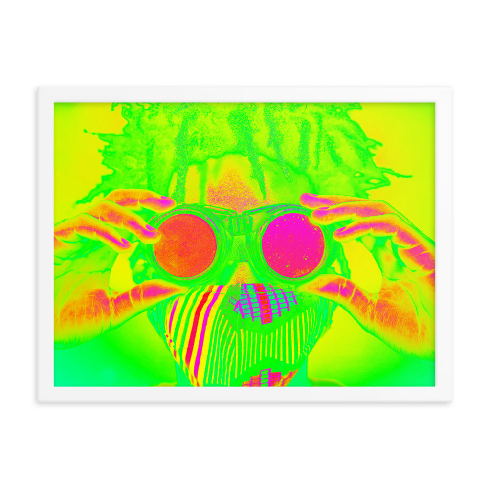 Framed poster