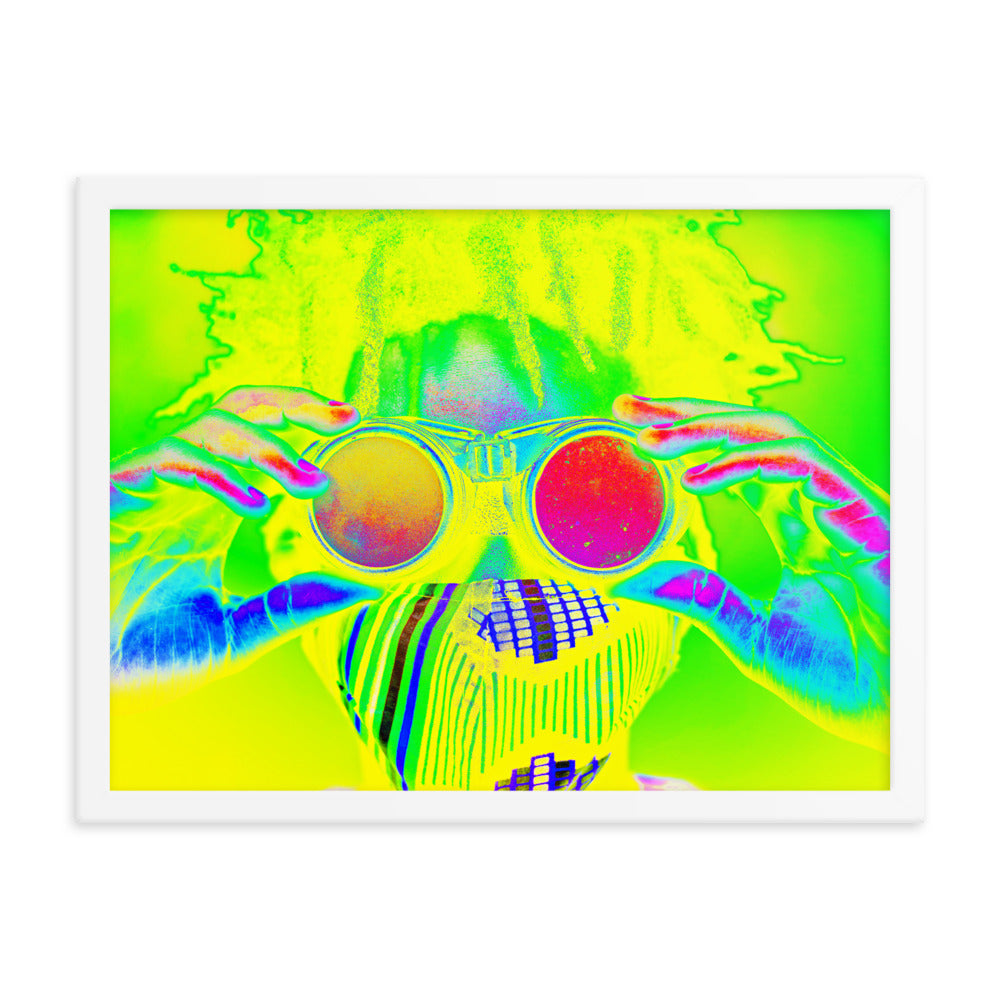 Framed poster