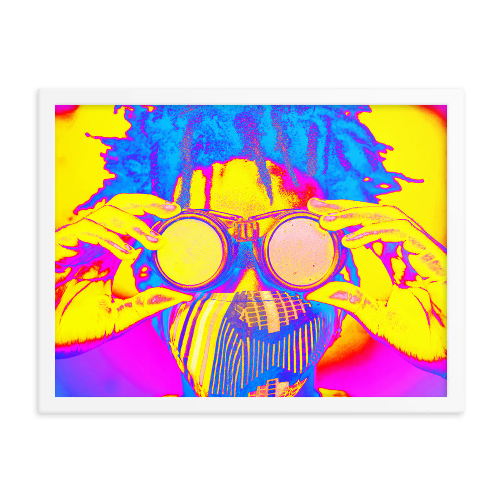 Framed poster