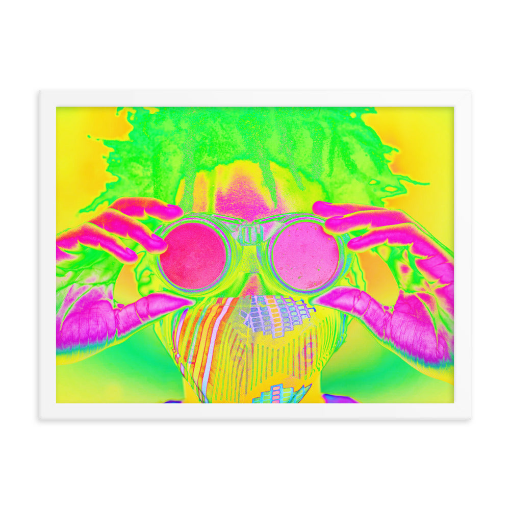 Framed poster