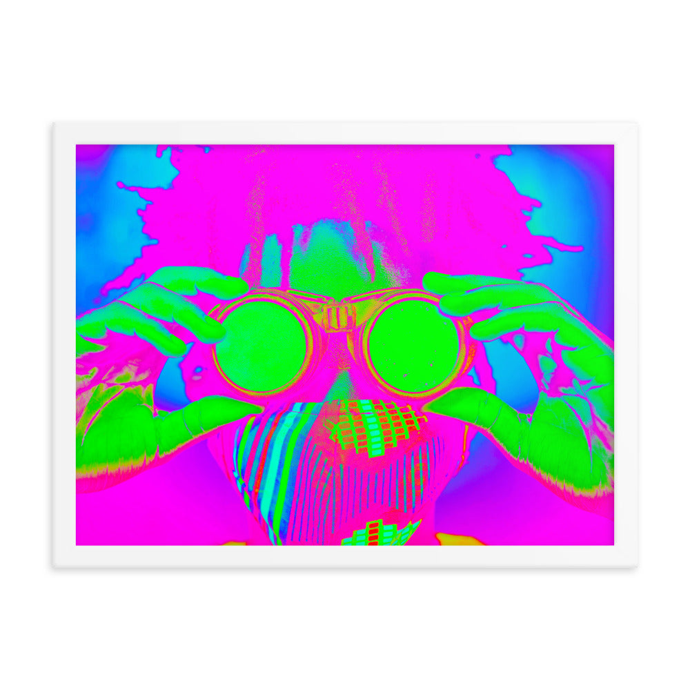 Framed poster